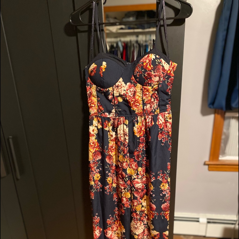Floral long jumpsuit